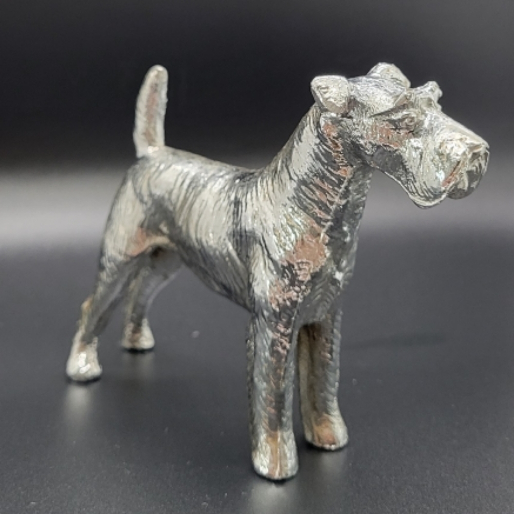 Vintage Terrier Hood Ornament Rare Find